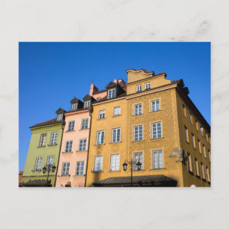 Altstadthäuser in Warschau Postkarte