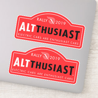 AltThusiast Rally 2019 Étiquettes (2 par feuille)