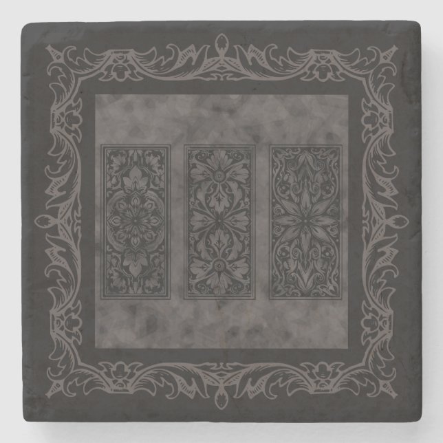 Altweltdesign Steinuntersetzer (Vorderseite)