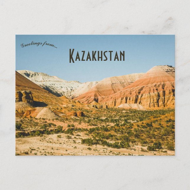 Altyn Emel National Park Kasachstan Postkarte (Vorderseite)