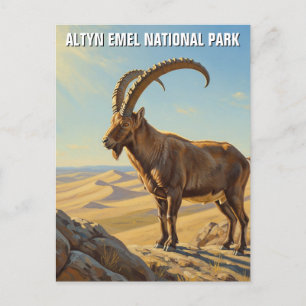 Altyn Emel National Park Kasachstan Travel Postkarte