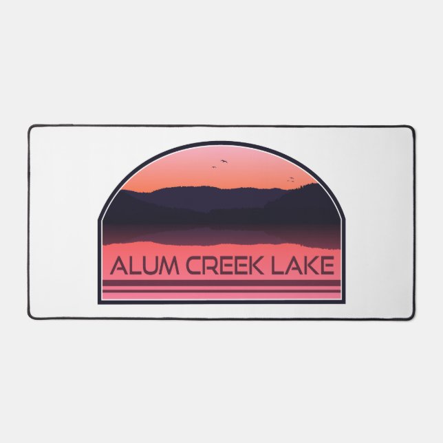 Alum Creek Lake Ohio Red Sunrise (Recto)