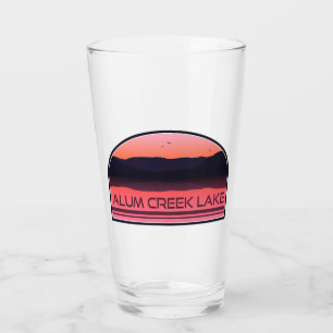 Alum Creek Lake Ohio Red Sunrise Glas