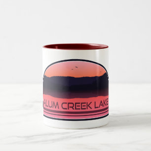 Alum Creek Lake Ohio Red Sunrise Zweifarbige Tasse
