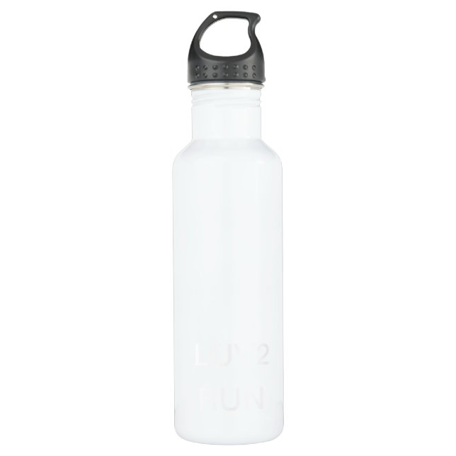 Aluminium 24 Unze mit Sportkappe Trinkflasche (Vorderseite)