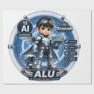 Aluminium ATOMIVRA Geschenkpapier
