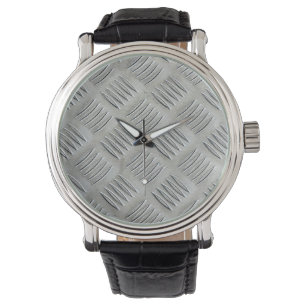 Aluminium-Diamantmuster Armbanduhr