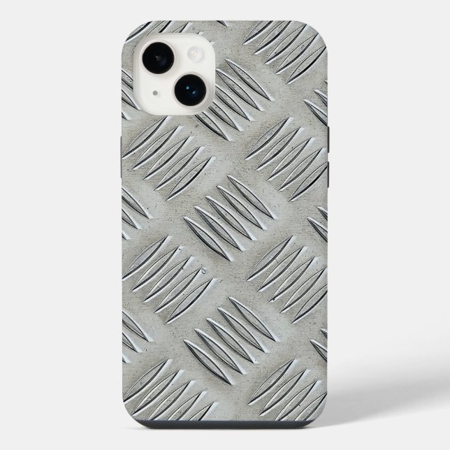 Aluminium-Diamantmuster iPhone 14 Plus Hülle (Rückseite)