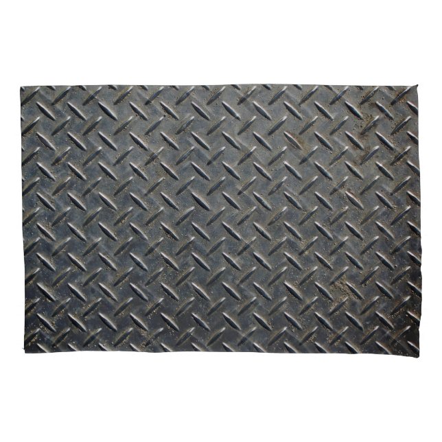 Aluminium Dunkel: Rhombus Shape Design Kissenbezug (Vorderseite)