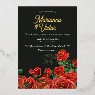 Aluminium Élégante Invitation de Mariage en Papier d'Alumini
