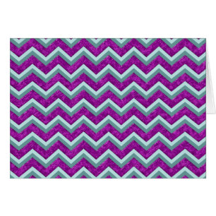 Aluminium et motif de zigzag magenta de Teal