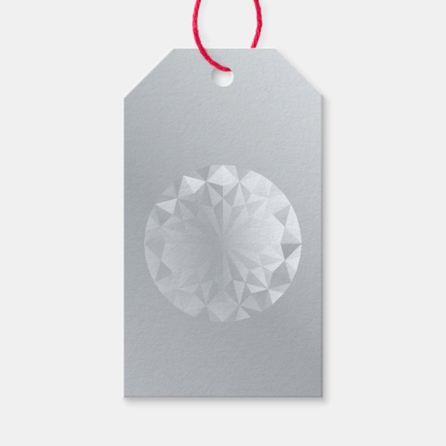 Aluminium-Gesichtsgrau Geschenkanhänger (Vorderseite)