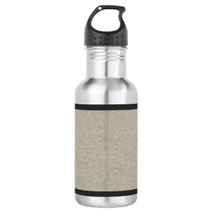 Aluminium-Graue Reben mit Bossleder Trinkflasche