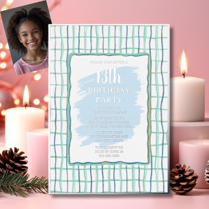 Aluminium Invitation anniversaire 13 ans en papier alu dessi