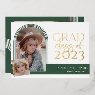 Aluminium Invitation de fin d'études en feuille d'aluminium