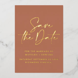 Aluminium invitation de mariage en typographie manuscrite av