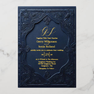 Aluminium Invitation élégante en papier d'aluminium Union