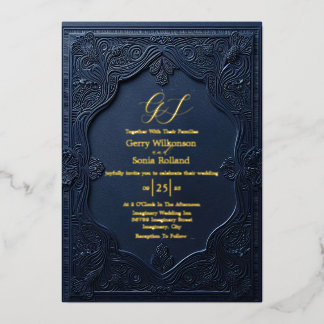Aluminium Invitation élégante en papier d'aluminium Union