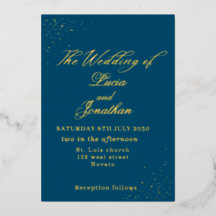 Invitation en feuille d'aluminium