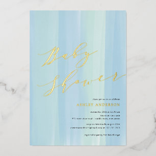 Aluminium Invitation en feuille d'aluminium pour baby shower
