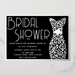 Aluminium Invitation en feuille d'aluminium pour douche de m