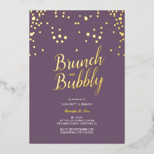 Aluminium Invitation en feuille métallique pour une douche d