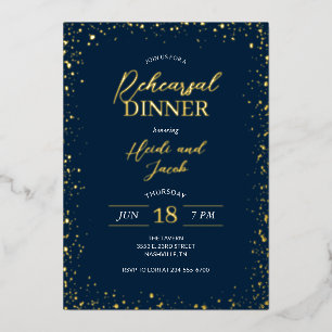 Aluminium Invitation en papier d'aluminium pour dîner de rép