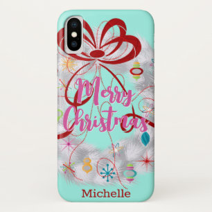 Aluminium-Kranz Retro-Weihnachten Case-Mate iPhone Hülle