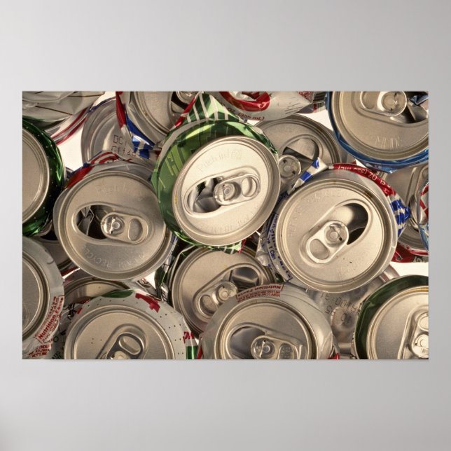 Aluminiumdosen, gerecycelt poster (Vorne)