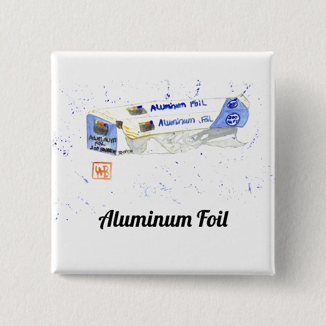 Aluminiumfolie Button (Vorderseite)