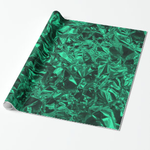 Aluminiumfolie-Entwurf in aquamarinem Geschenkpapier