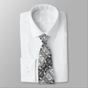 Aluminiumfolie-Entwurfs-Silber-Farbe Krawatte