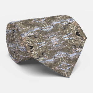 Aluminiumfolie zerknitterte Hülle abstrakte Kunst Krawatte