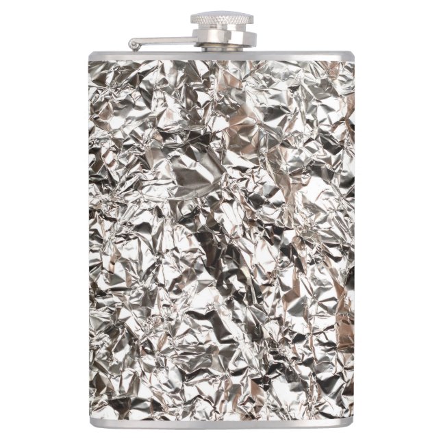 Aluminiumfoliebeschaffenheit Flachmann (Vorderseite)