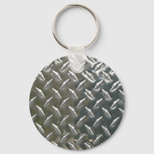 Aluminiummetall Checkerplate Schlüsselanhänger