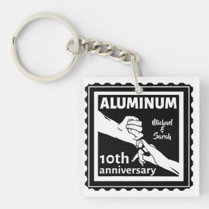 ALUMINUM cadeau traditionnel 10e anniversaire mari