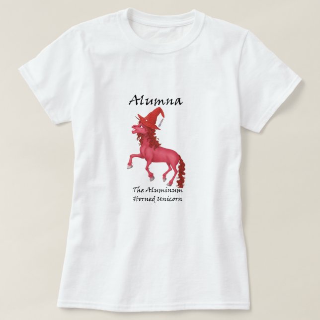 Alumna das T-Shirt-Shirt aus Aluminiumhorn T-Shirt (Design vorne)