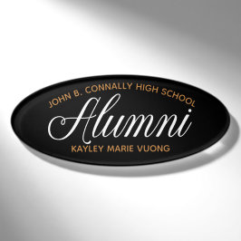 Alumni Black Gold High School Wiedersehen Custom Namenschild