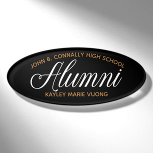 Alumni Black Gold High School Wiedersehen Custom Namenschild