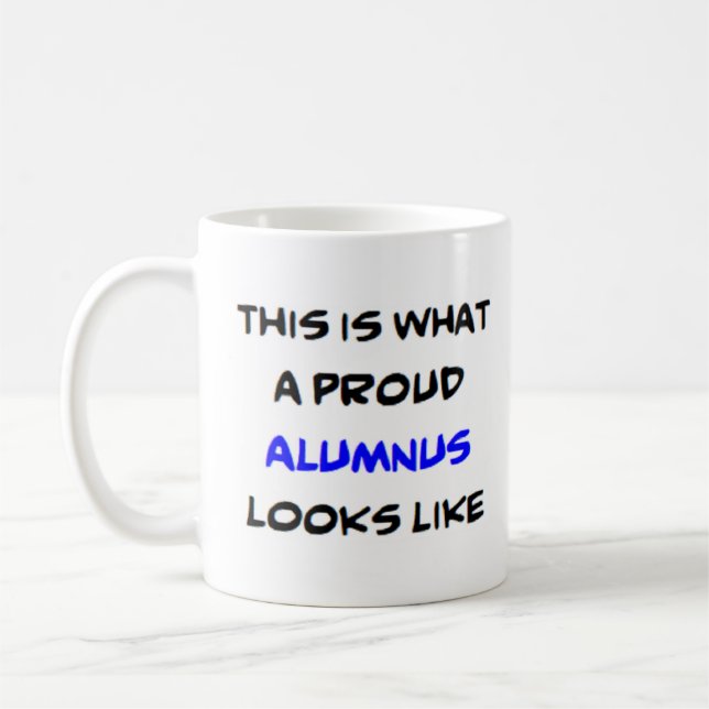 Alumnus, stolz kaffeetasse (Links)