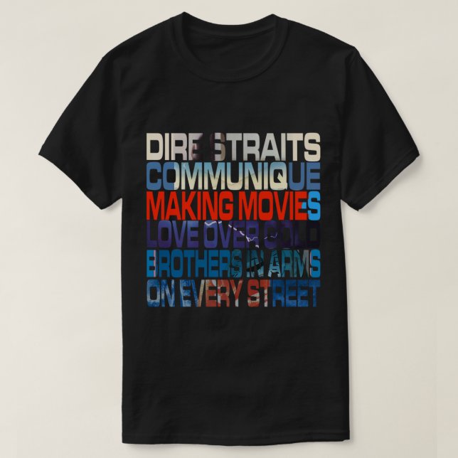 Alums de Dire Straits classique T-Shirt (Design vorne)