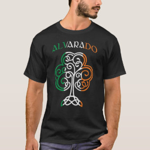 ALVARADO Irish Name Kleeblatt Ireland Flaggenfamil T-Shirt