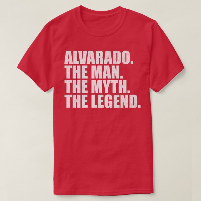 AlvaradoAlvarado Familienname Alvarado Nachname Al T-Shirt (Design vorne)
