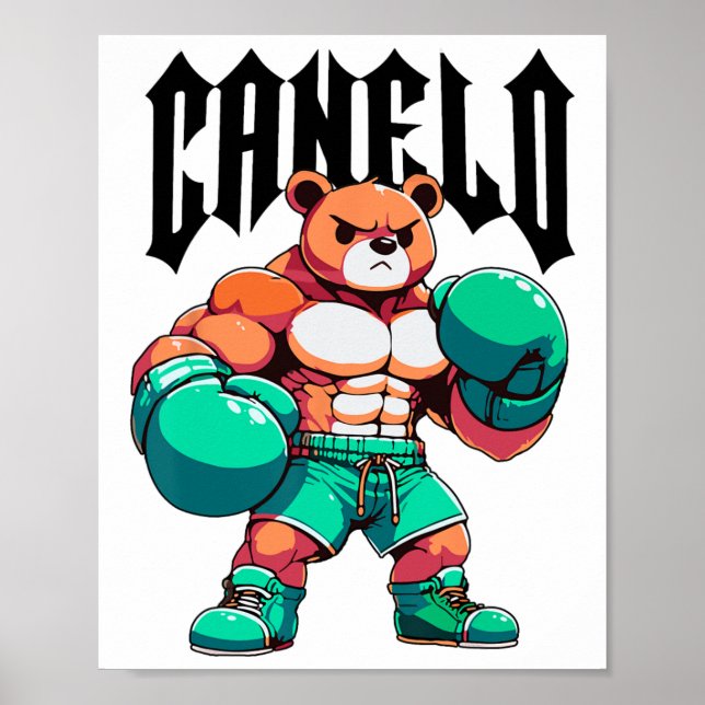 Alvarez Mexicano Boxbär Mexican Pride Patriot Poster (Vorne)
