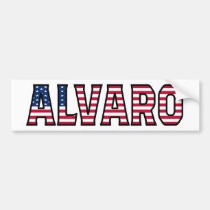 Alvaro Nom Vorname USA Aufkleber Sticker Auto