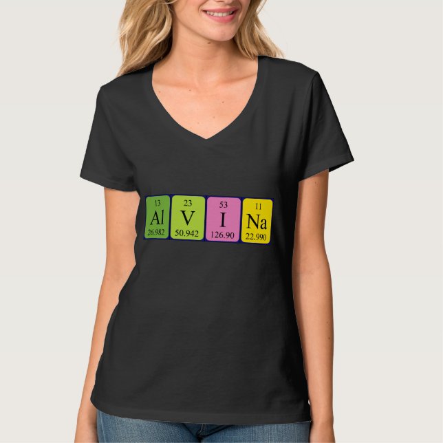 Alvina Periodenname Shirt (Vorderseite)