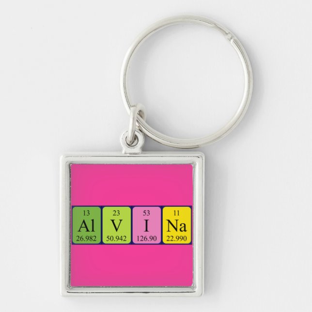 Alvina Periodenschlüsselring Schlüsselanhänger (Vorne)