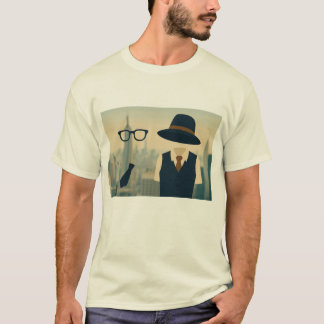 Alvy & Annie - Minimalistische NYC Skyline-Silhoue T-Shirt