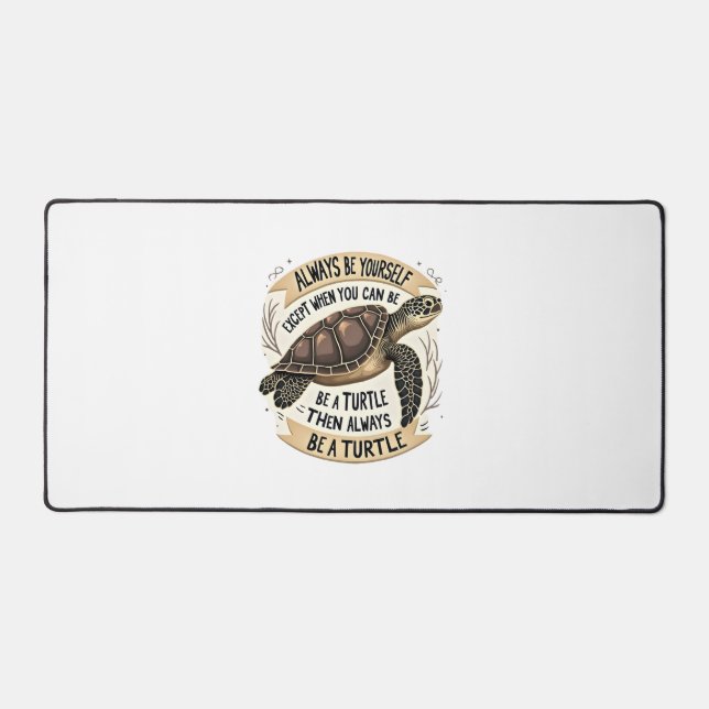 Always Be Yourself Except When You Can Be a Turtle Schreibtischunterlage (Vorderseite)