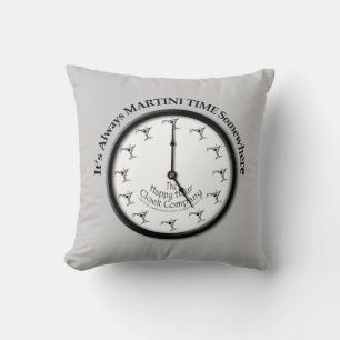 ALWAYS MARTINI TIME SOMEWHERE Reversible KISSEN